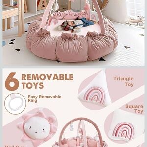 NWT Pink Baby Play Gym with Removable Toys